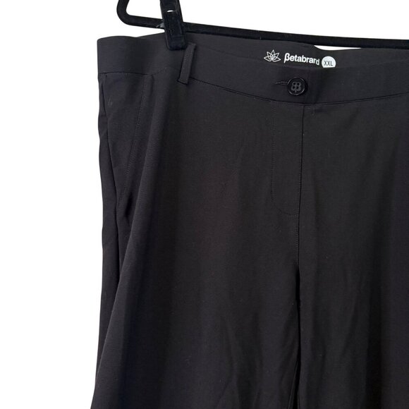 Betabrand Women's Black Pull on  Bootcut Stretchy Dress Pants Size XXL - Picture 3 of 10